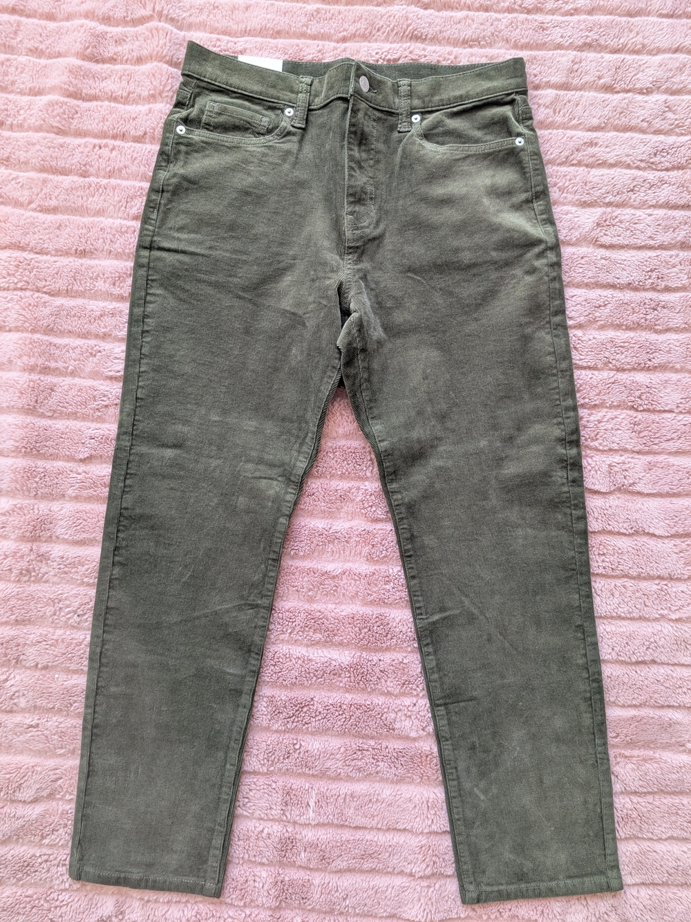 Banana Republic Women's Slim High Rise Ankle Corduroy Jeans Forest Green New!